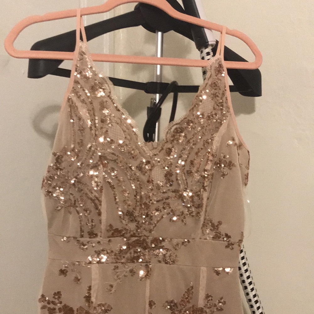 Blshe Sparkly Sequence Size S Classy Romper Color… - image 3